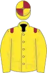 Yellow, red epaulets, quartered cap