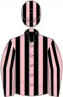 Pink and black stripes