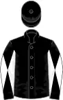 Black, black and white diabolo on sleeves