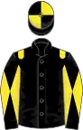 Black, Yellow epaulets, diabolo on sleeves, quartered cap