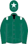 Dark green, white epaulets and star on cap