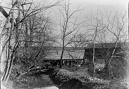 Historic American Buildings Survey R. Merritt Lacey, Photographer October 14, 1936 EXTERIOR - EAST ELEVATION FROM OLD PRINT - Oxford Furnace, Oxford, Warren County, NJ