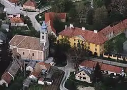 Aerial view of Pápakovácsi