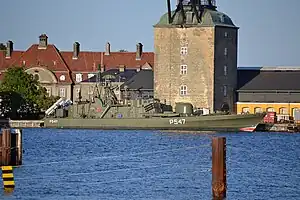 HDMS Sehested docked at Holmen Naval Base, Copenhagen