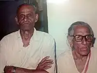 P.M. Kunhiraman Nambiar and wife