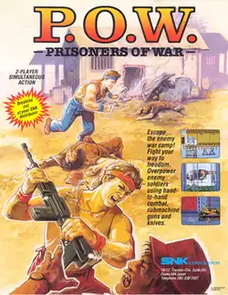 U.S. arcade flyer of P.O.W.: Prisoners of War.