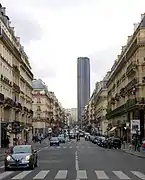 The Tour Montparnasse from the Rue de Rennes