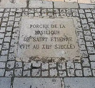 Saint-Étienne de Paris, 6th century basilica which preceded Notre-Dame, dedicated to Saint Stephen