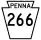 Pennsylvania Route 266 marker