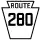 Pennsylvania Route 280 marker