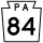 Pennsylvania Route 84 marker