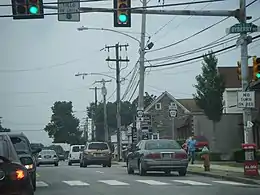 Bustleton Avenue at the intersection with Byberry Road in Somerton.