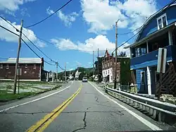 Looking west along PA 946