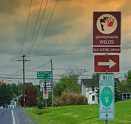 Intersection of PA Routes 144 and 53