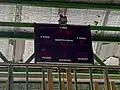 Basketball scoreboard at school gymnasium (January 19, 2023)
