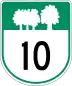 Route 10 marker