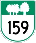 Route 159 marker