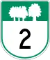 Route 2 marker