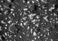 Deep-basin deposits from the floor of Eridania Sea. The mesas on the floor are there because they were protected against intense erosion by deep water/ice cover. CRISM measurements show minerals may be from seafloor hydrothermal deposits.