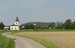 Lutheran cemetery and church