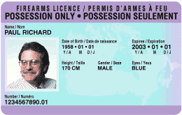 A sample of a possession-only licence