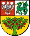 The coat of arms of the Grójec County.