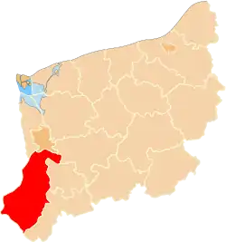 Location within the voivodeship