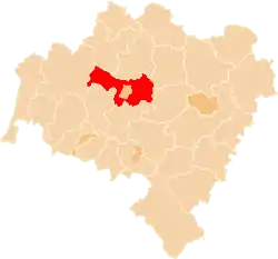 Location within the voivodeship