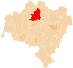 Location within the voivodeship