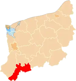 Location within the voivodeship