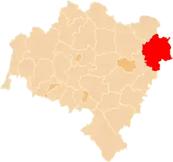 Location within the voivodeship