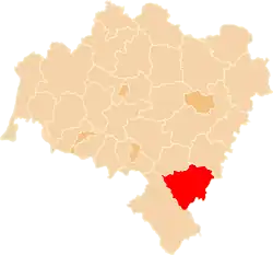 Location within the voivodeship