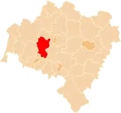 Location within the voivodeship