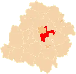 Location within the voivodeship