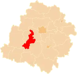 Location within the voivodeship