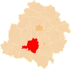 Location within the voivodeship