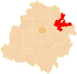 Location within the voivodeship