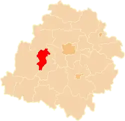 Location within the voivodeship