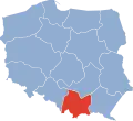 The Kraków Voivodeshi within Poland in 1946.