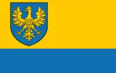 The state flag of the Opole Voivodeship.