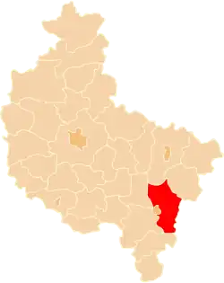 Location of Gmina Koźminek