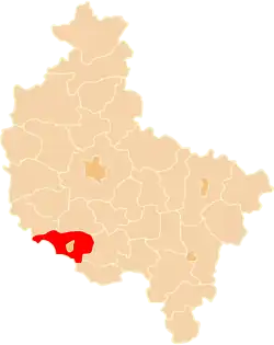 Location within the voivodeship