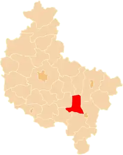 Location within the voivodeship