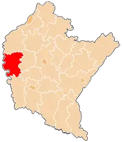 Location within the voivodeship