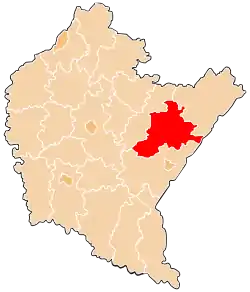 Location within the voivodeship