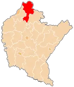 Location within the voivodeship