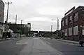 Abandoned Tioga Street trackage linking the Philadelphia and Trenton to the Kensington and Tacony Branch (tank cars are on the old P&T)