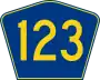 Highway 123 marker