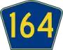 Highway 164 marker