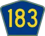 Highway 183 marker